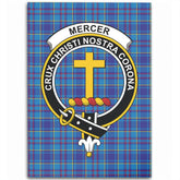 Mercer Modern Tartan Crest Area Rug